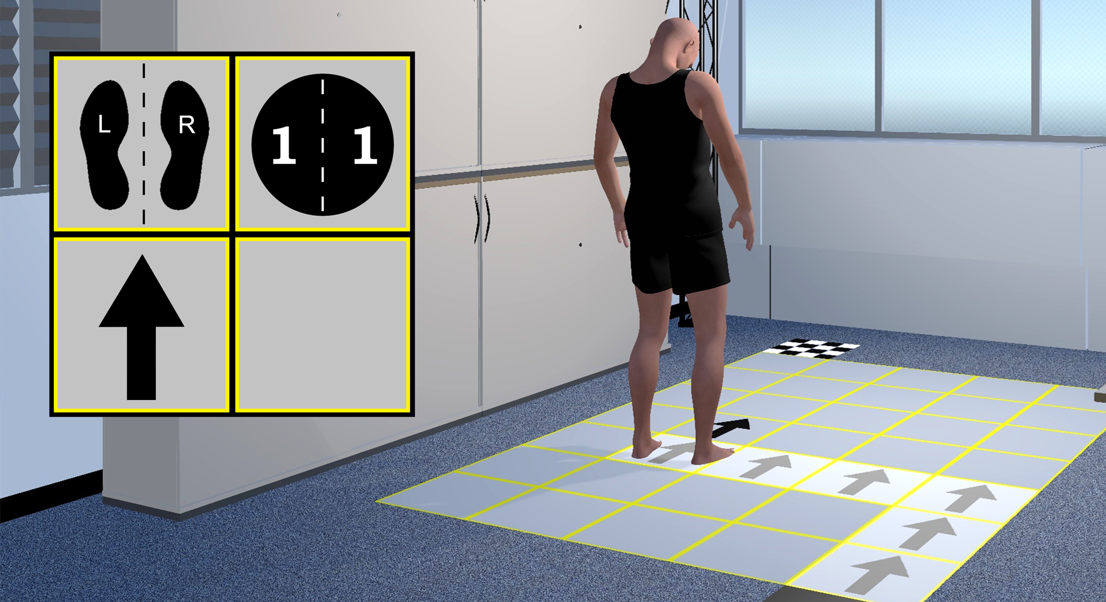 Correct Foot Positioning in Virtual Reality Through Visual Agility Ladder Training