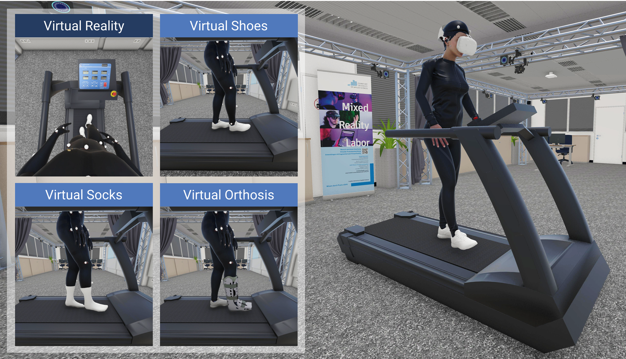 Influence of Virtual Footwear on Gait Behavior, Embodiment, and Workload While Walking on a Treadmill in Virtual Reality
